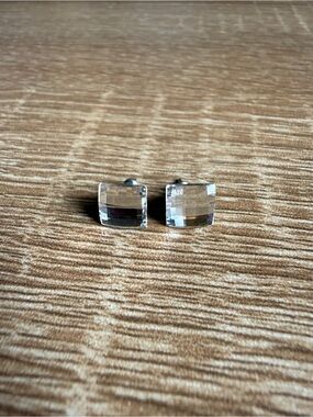 Crystal Square Stud Earrings